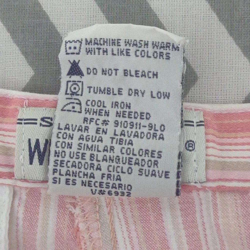 White‎ Stag Bermuda shorts 8/9 orange stripe Vintage